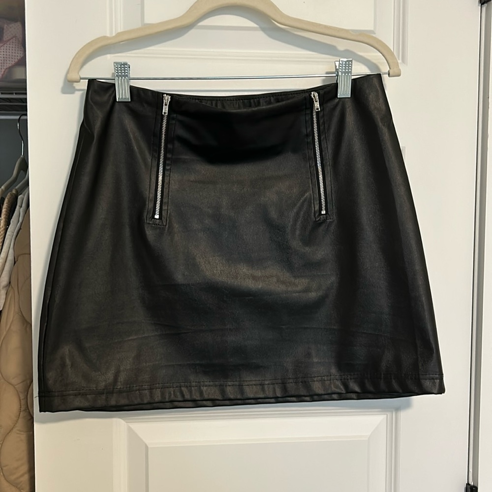 Pleather skirt